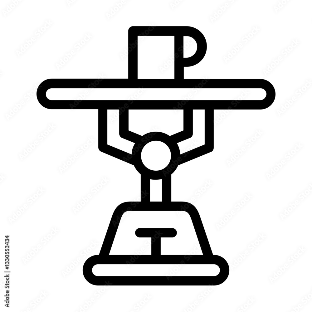 robot assistant icon line robot assistant icon line