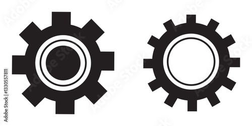 Gear setting icon set. Cog wheel icon. Gear wheel icon. Gear setting icon collection