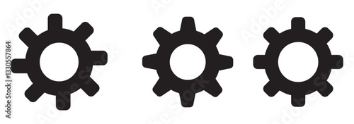 Gear setting icon set. Cog wheel icon. Gear wheel icon. Gear setting icon collection