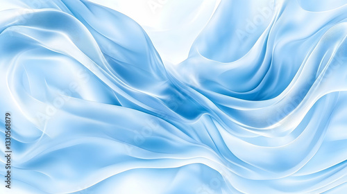 Wallpaper Mural Light blue flowing fabric drapes Torontodigital.ca