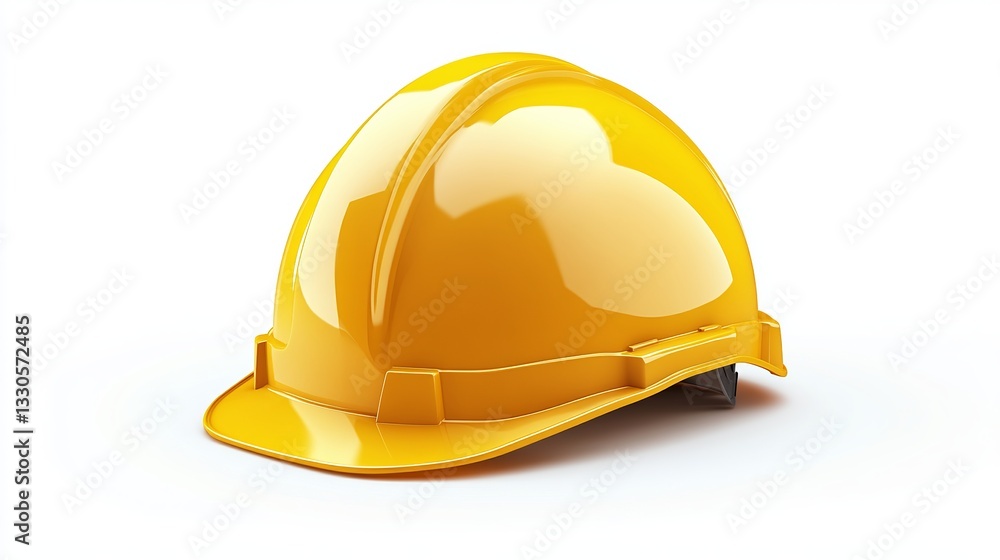 Fototapeta premium Construction Worker Hard Hat, Safety Gear for Employees 