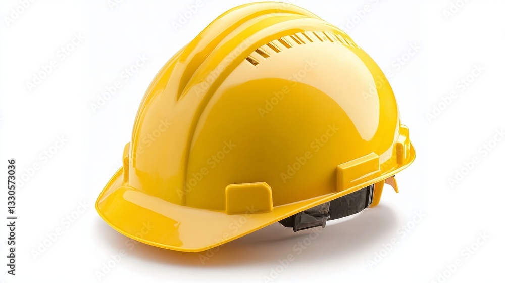 Yellow Safety Helmet, Protective Gear Isolated on White
Yellow Safety Helmet, Protective Gear Isolated on White