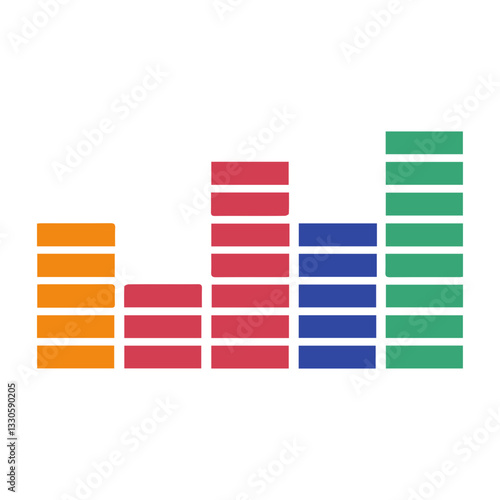 Equalizer music colored Icon