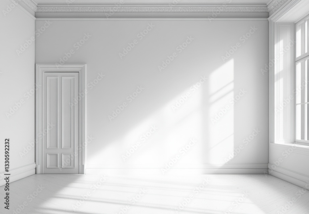 Fototapeta premium White plastered wall background