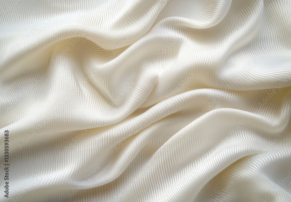 Fototapeta premium White silk fabric texture luxurious background