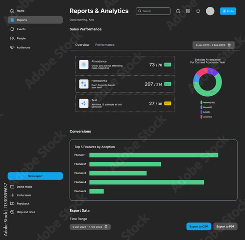 Admin Dashboard, Control Management,  Console UI & Backend Panel Black UI Kit Dark Web App Template