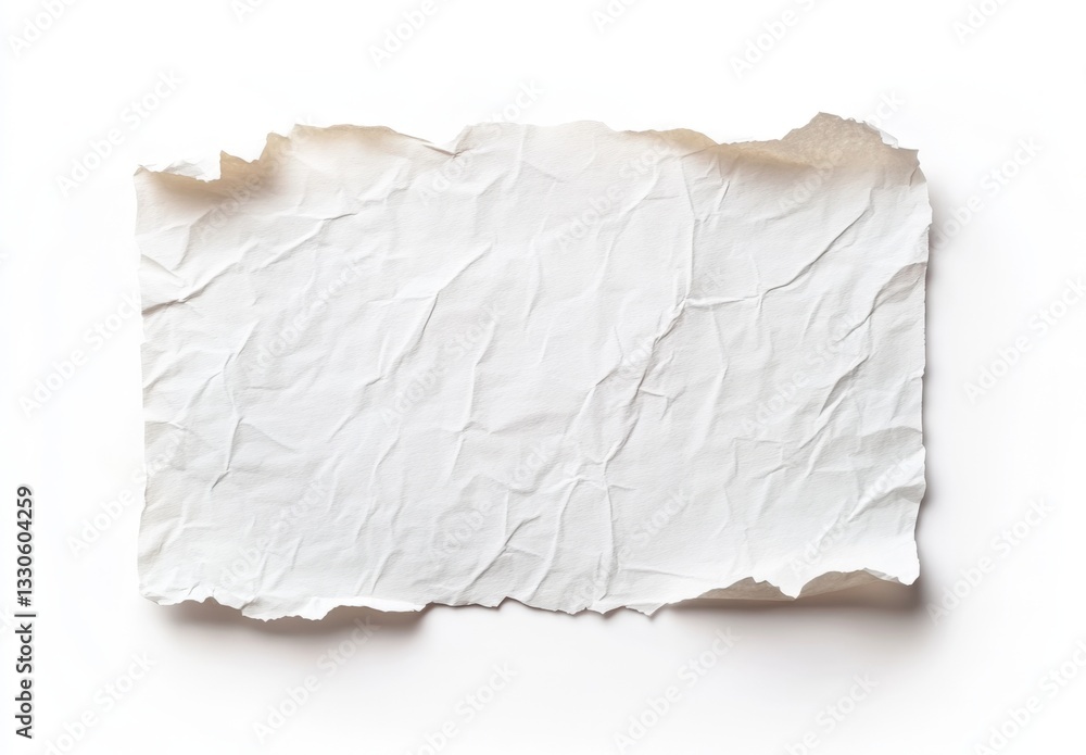 Obraz premium White piece of paper. Realistic A4 blank paper note template with soft shadows isolated on white background.