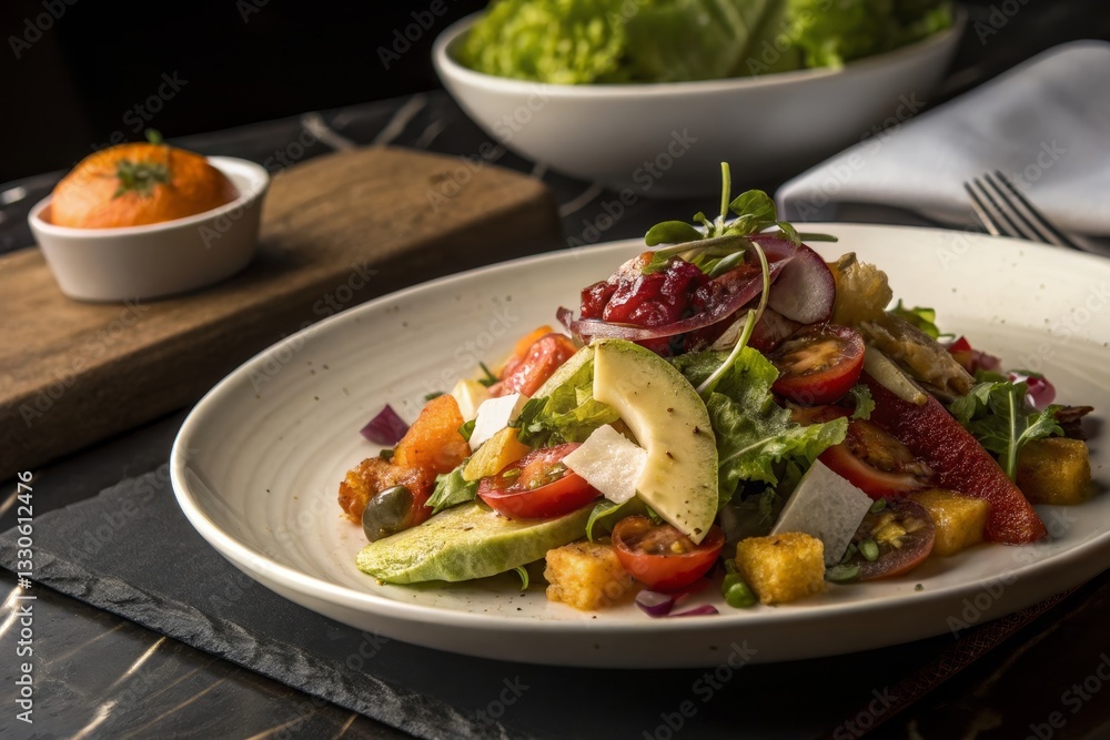 Gourmet Salad with Avocado and Fruit Gourmet Salad with Avocado and Fruit
