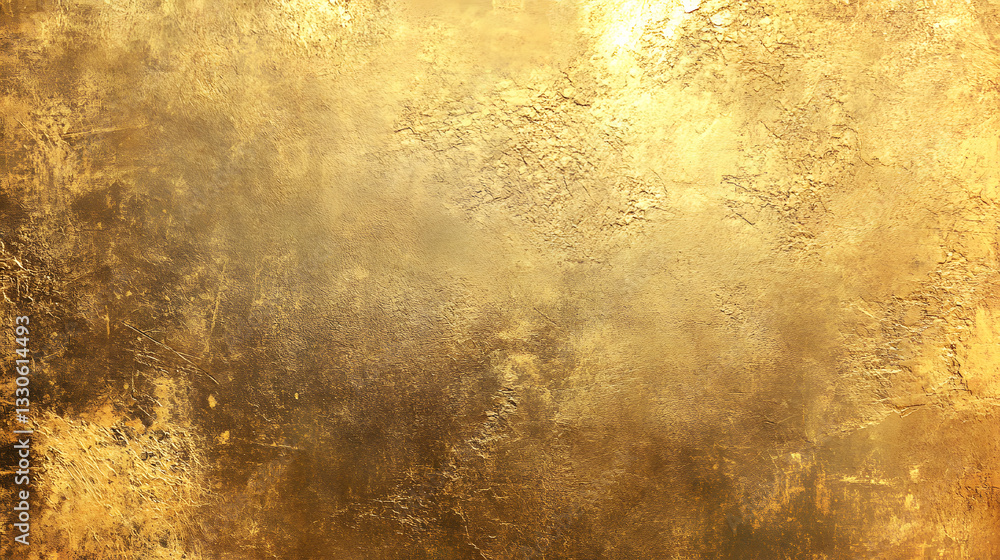Obraz premium Golden Texture Background Luxurious Gold Foil with Grunge and Metallic Effects