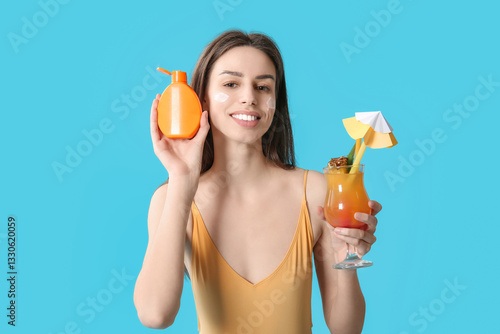 Beautiful young woman with ...