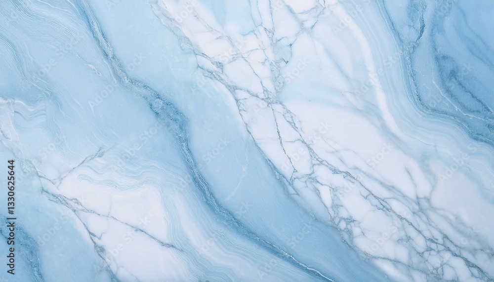 Obraz premium Gentle light blue marble texture abstract background. Detailed marble luxury surface wallpaper