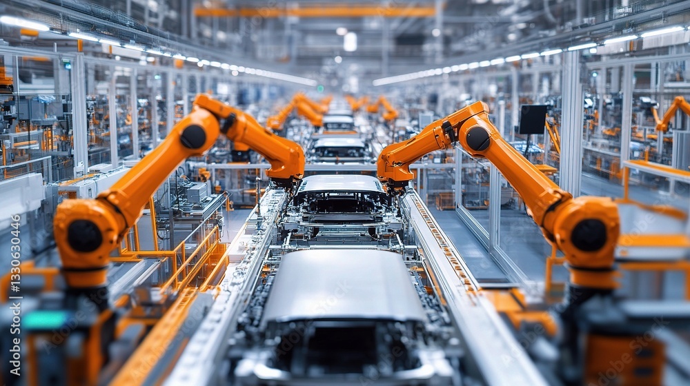 Fully Automated Robotic Assembly Line in High-Volume Production Fully Automated Robotic Assembly Line in High-Volume Production