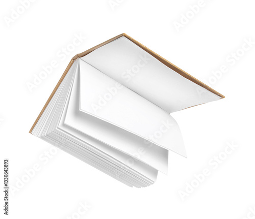 Flying book with blank page...