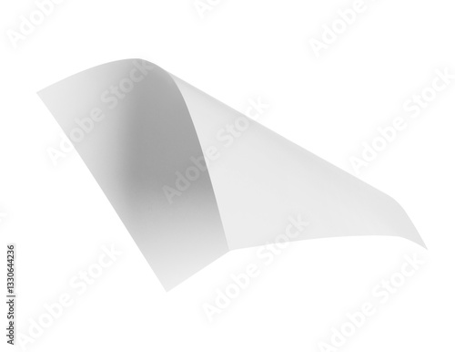 Flying blank sheet of paper...