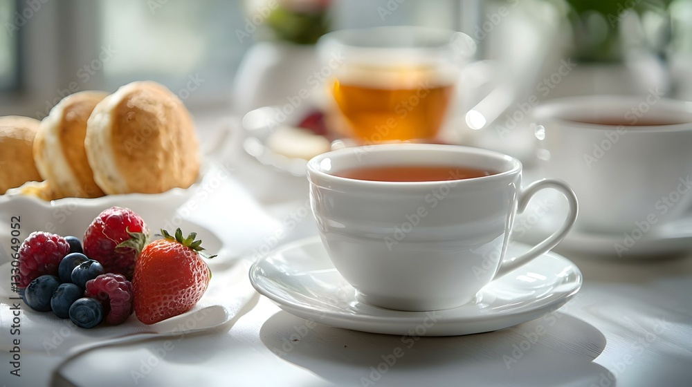 Cup of tea isolated on white background full Cup of tea isolated on white background full