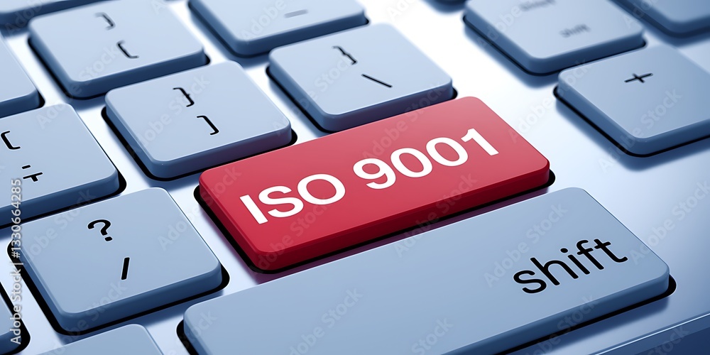 Close-Up of Computer Keyboard Featuring Bold Red 