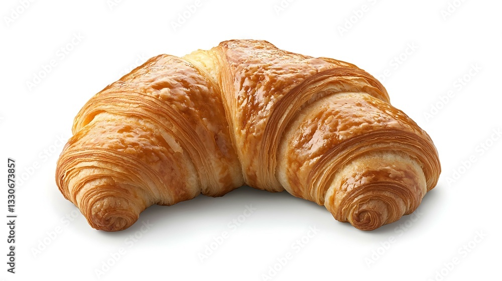 Fresh croissant isolated on white background Fresh croissant isolated on white background
