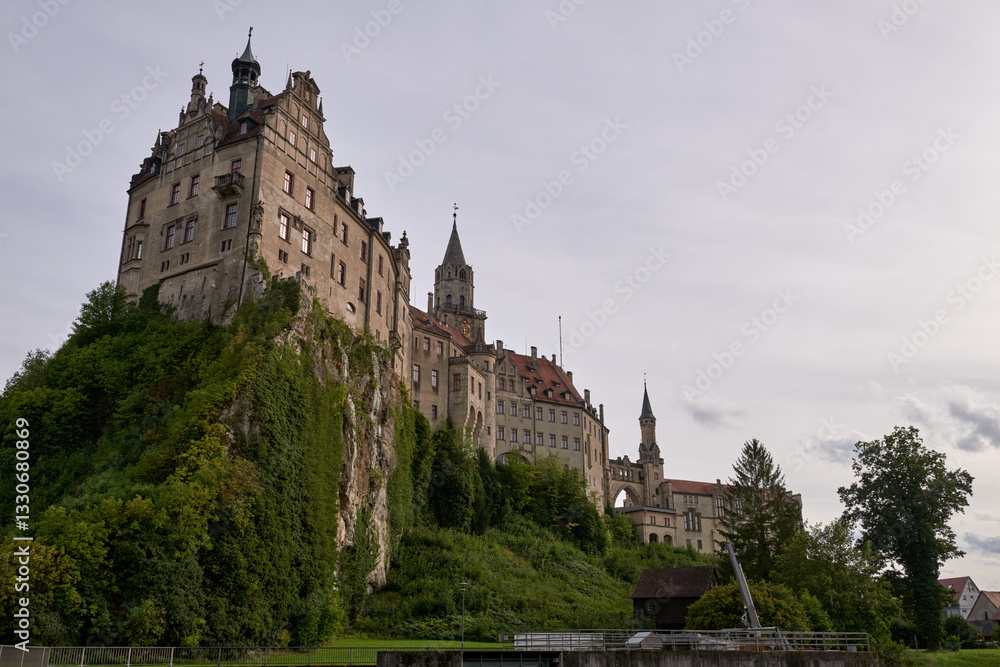 Obraz premium Sigmaringen, Germany - located in the Black Forest, very close to the source of the river Danube, Sigmaringen is famous for its Medieval fortress