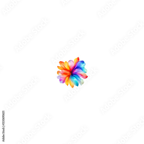 colorful pinwheel isolated on white background