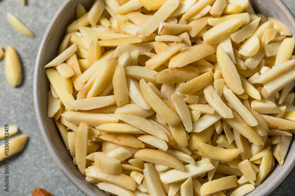 Organic Raw Blanched Slivered Almonds Organic Raw Blanched Slivered Almonds
