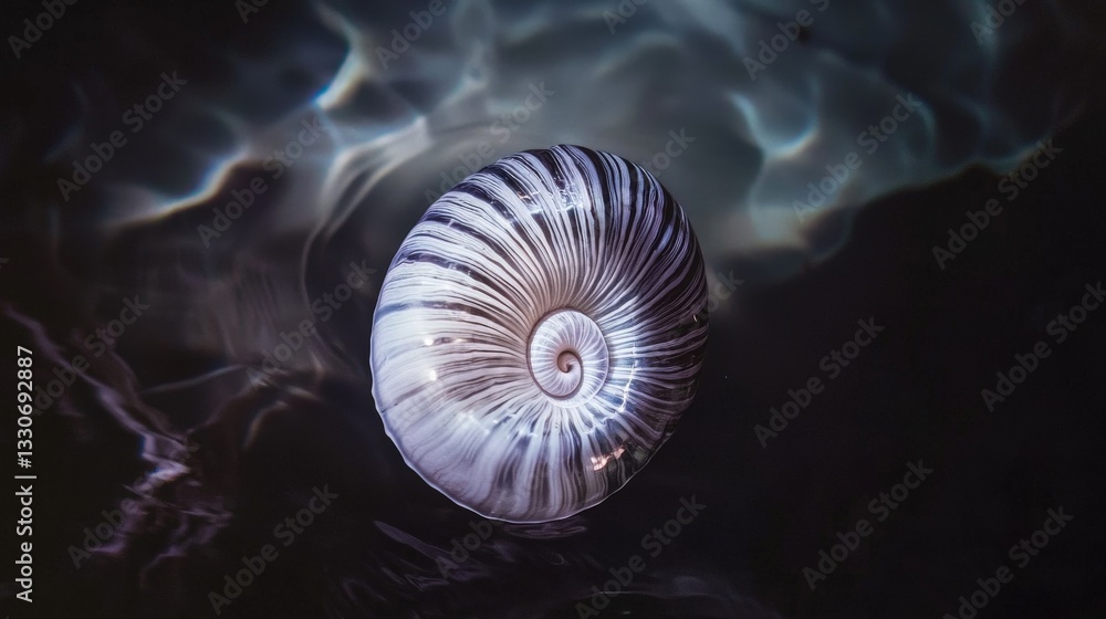 Serene Beauty of a Nautilus in the Deep Serene Beauty of a Nautilus in the Deep