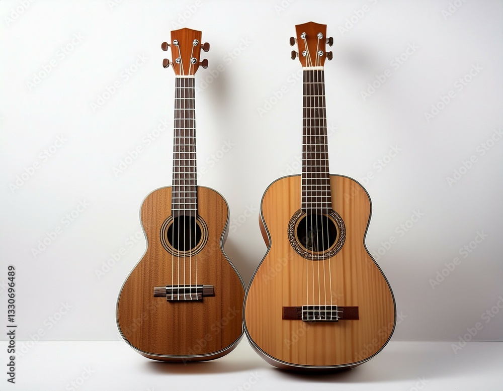 Fototapeta premium acoustic guitar isolated on white