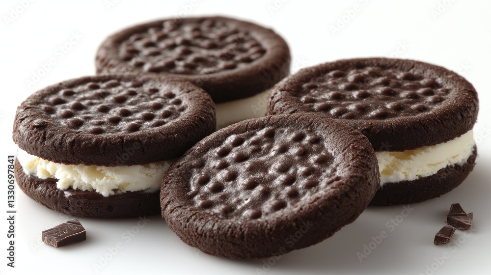 Delicious Chocolate Ice Cream Sandwich Cookies Delicious Chocolate Ice Cream Sandwich Cookies