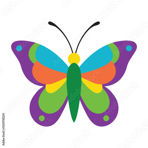 colorful butterfly vector illustration