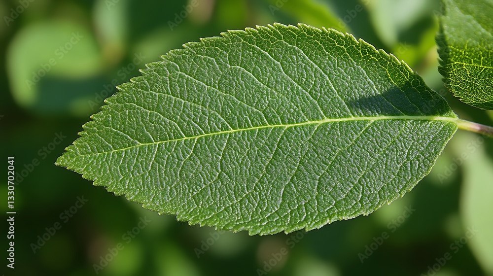 Single Green Leaf Close Up Detailed Texture Single Green Leaf Close Up Detailed Texture