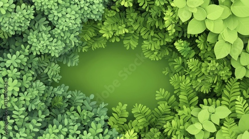 Wallpaper Mural Lush green foliage forest clearing nature scene vibrant environment aerial view serenity and growth Torontodigital.ca