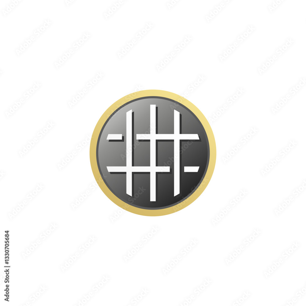 Fototapeta premium Pure linen icon or sign vector isolated EPS. Best pure linen label for product packaging design, element design, and more about Linen fabric.