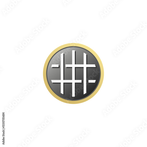 Pure linen icon or sign vector isolated EPS. Best pure linen label for product packaging design, element design, and more about Linen fabric.