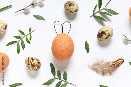 Composition with Easter egg...