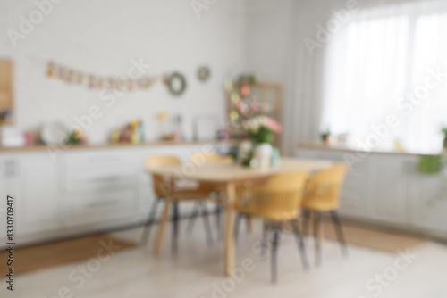 Blurred modern kitchen inte...