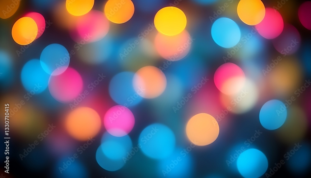 Fototapeta premium The image depicts a blurry background of colorful bokeh lights