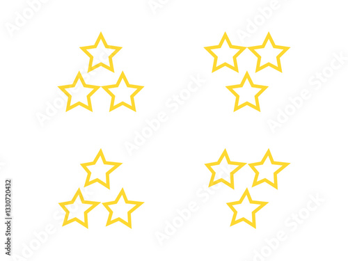 三ツ星評価アイコンセット