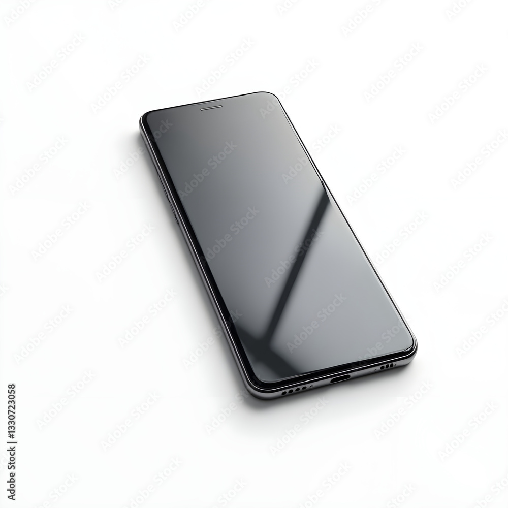 Sleek, high-end smartphone with a glossy finish, minimal bezels, and realistic reflections, perfect for app mockups, realistic detail on white background. Sleek, high-end smartphone with a glossy finish, minimal bezels, and realistic reflections, perfect for app mockups, realistic detail on white background.