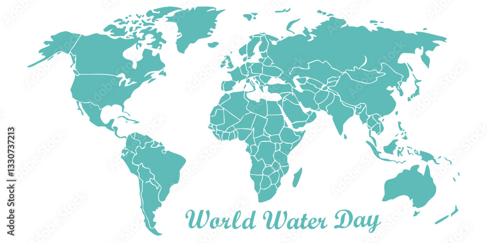 Obraz premium Earth with water for world water day