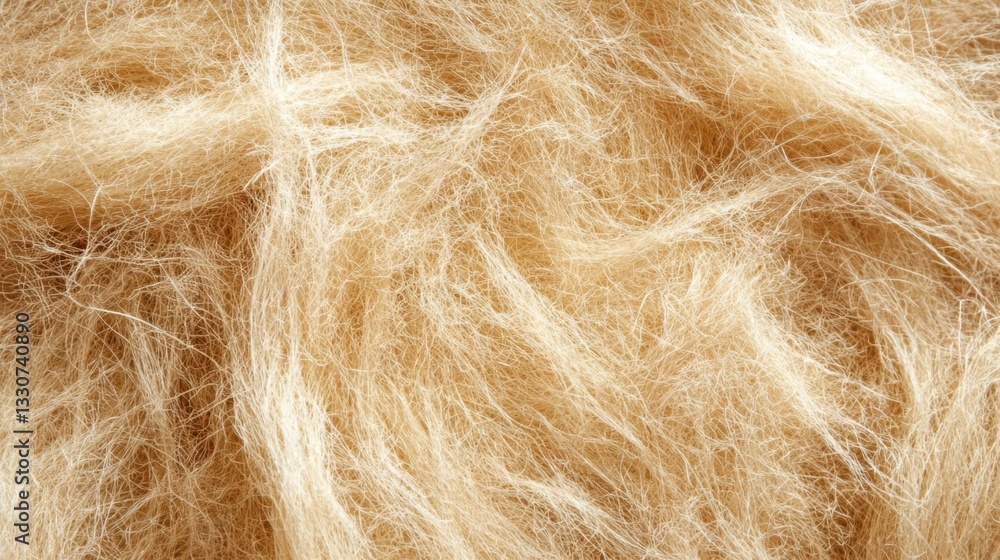 Obraz premium Light Brown Fluffy Fiber Texture Background