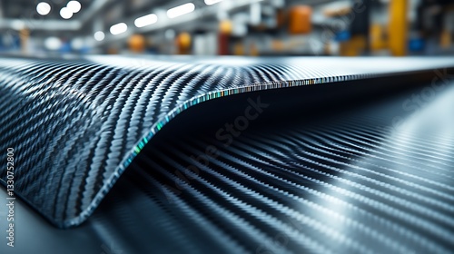 Carbon Fiber Sheet Manufacturing Process Close Up
