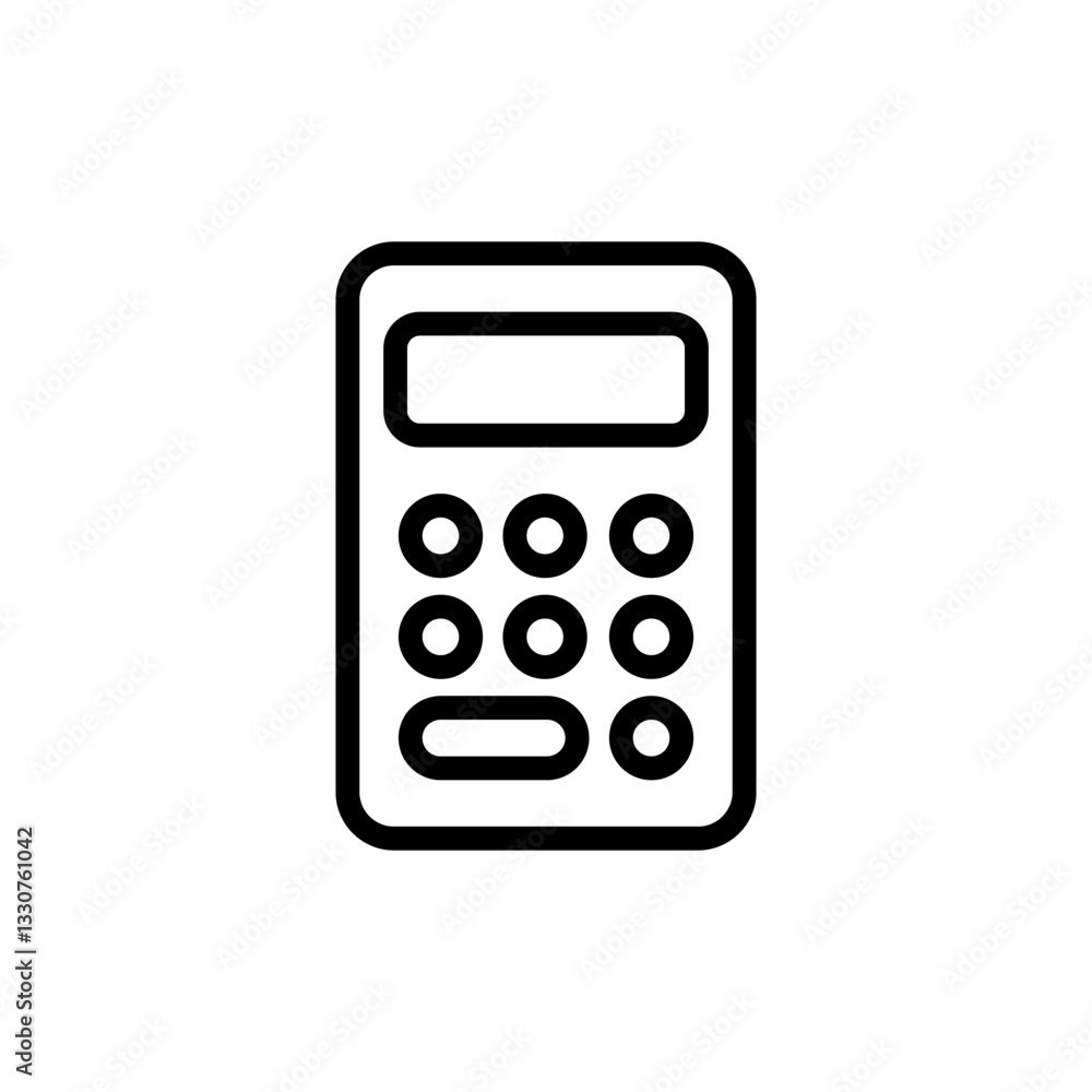Calculator icon vector illustration. Accounting calculator sign and symbol. Calculator icon vector illustration. Accounting calculator sign and symbol.