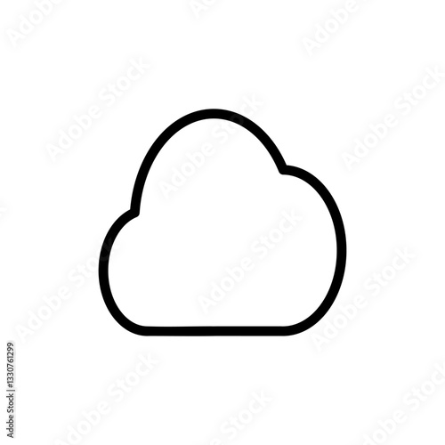 Cloud icon vector illustration. cloud sign and symbol