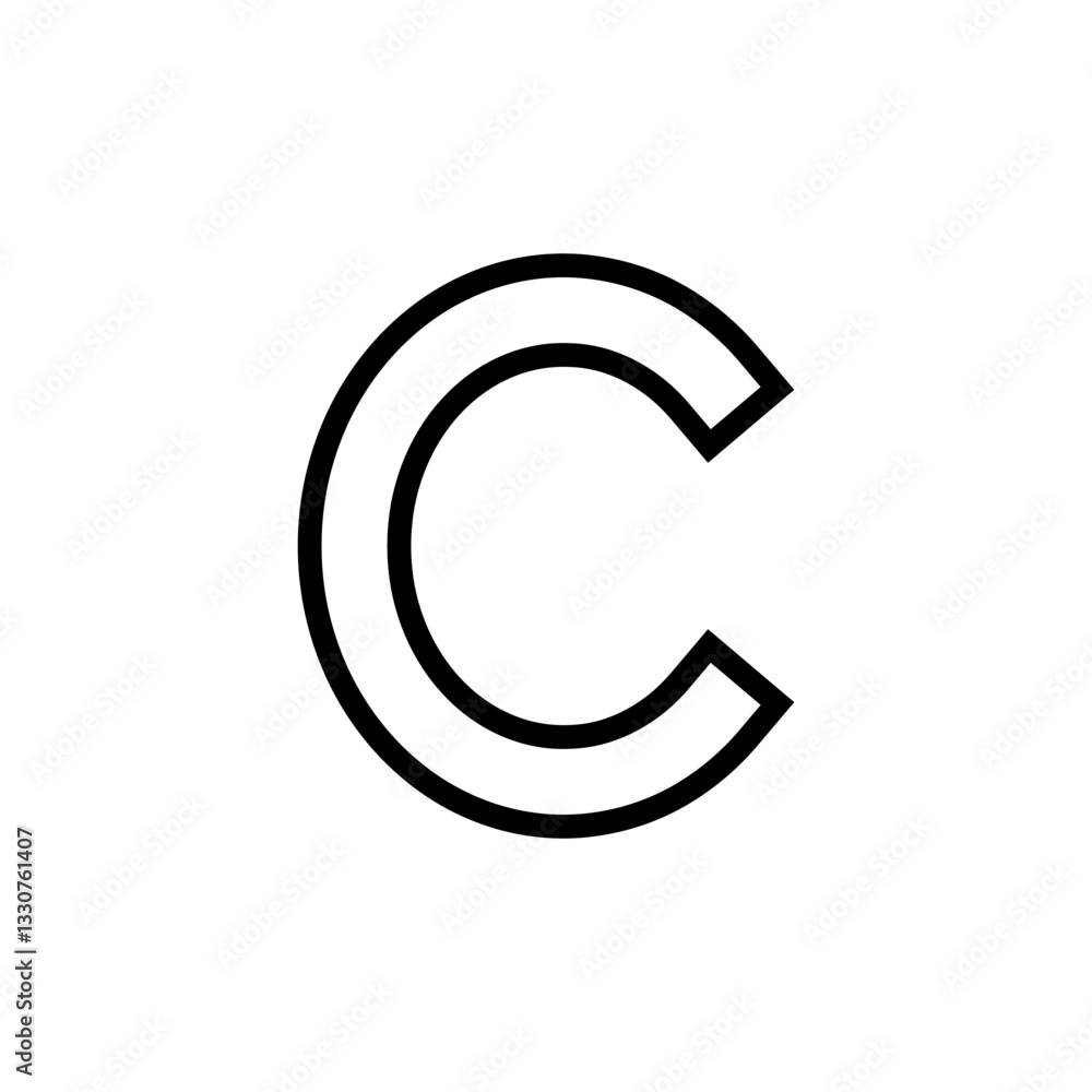 Copyright icon vector illustration. copyright sign and symbol Copyright icon vector illustration. copyright sign and symbol