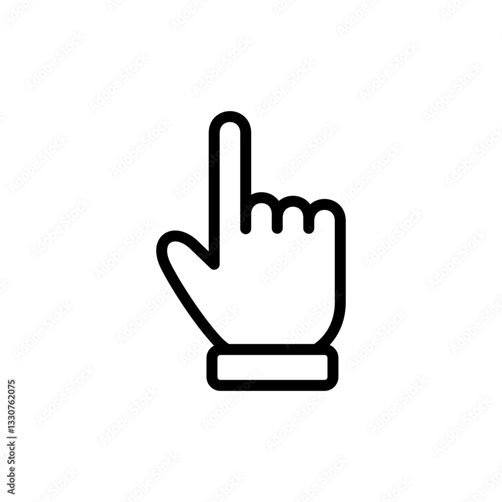 Hand cursor icon vector illustration. cursor sign and symbol. hand cursor icon clik Hand cursor icon vector illustration. cursor sign and symbol. hand cursor icon clik