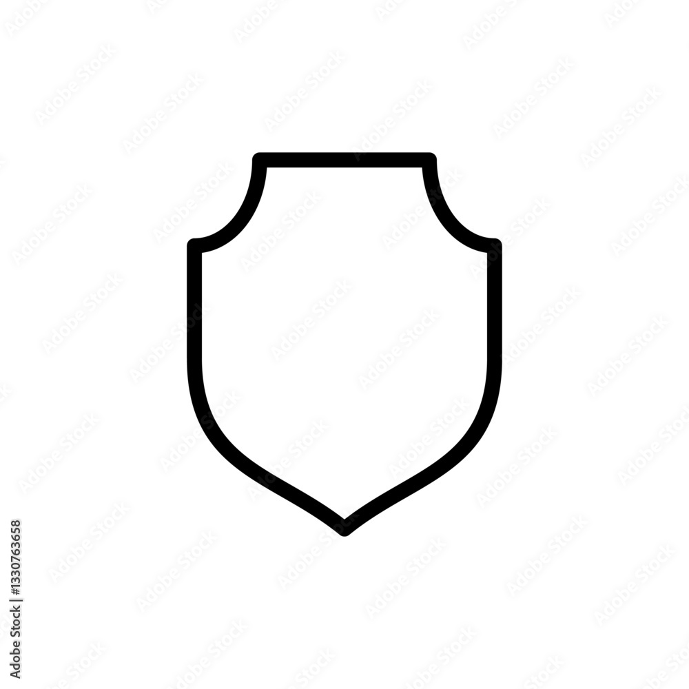 Shield icon vector illustration. Protection icon. Security sign and symbol Shield icon vector illustration. Protection icon. Security sign and symbol