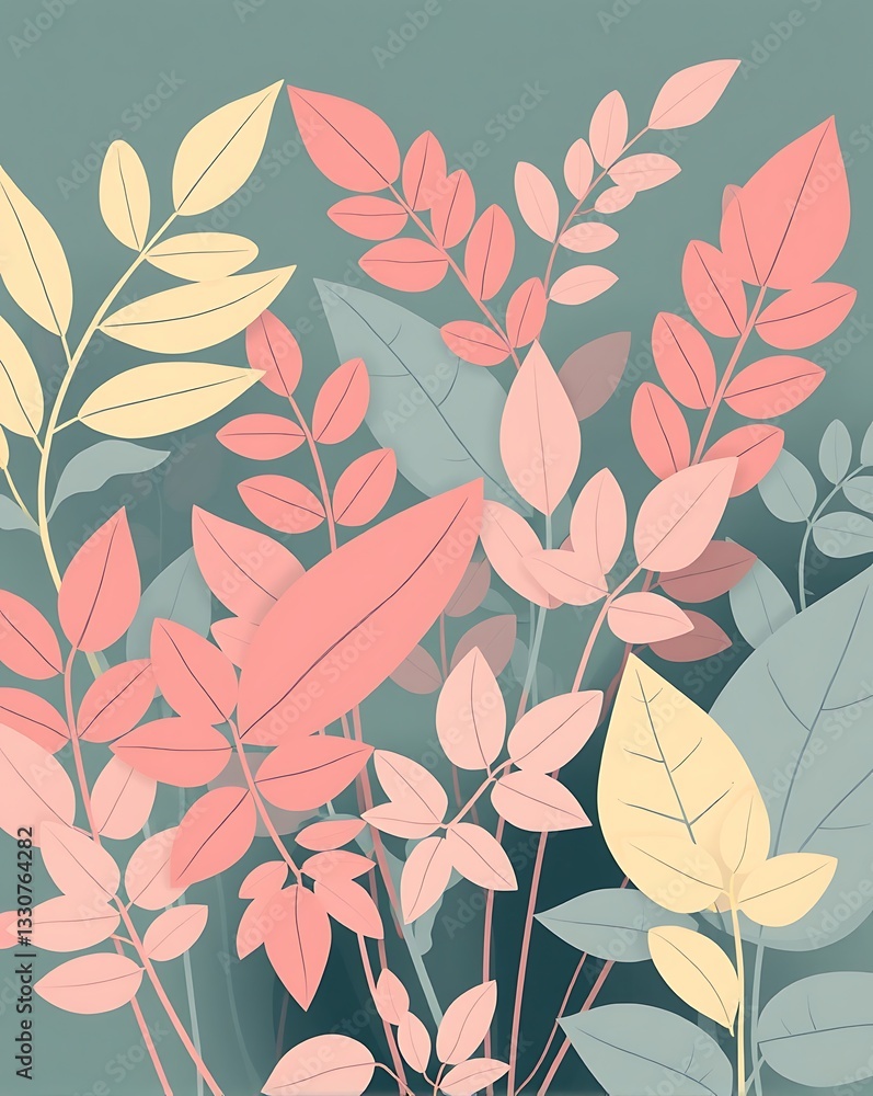 seamless pattern with leaves seamless pattern with leaves