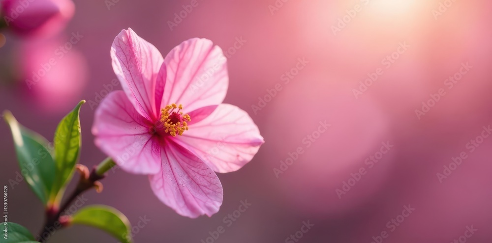 Close-up pink flower, bokeh, gentle spring scene, spring, floral texture, cherry Close-up pink flower, bokeh, gentle spring scene, spring, floral texture, cherry