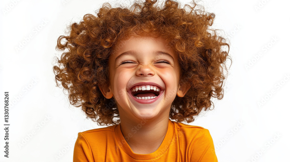 The curly haired boy who laughed heartily The curly haired boy who laughed heartily