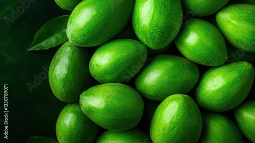 Wallpaper Mural Fresh green avocados piled together Torontodigital.ca