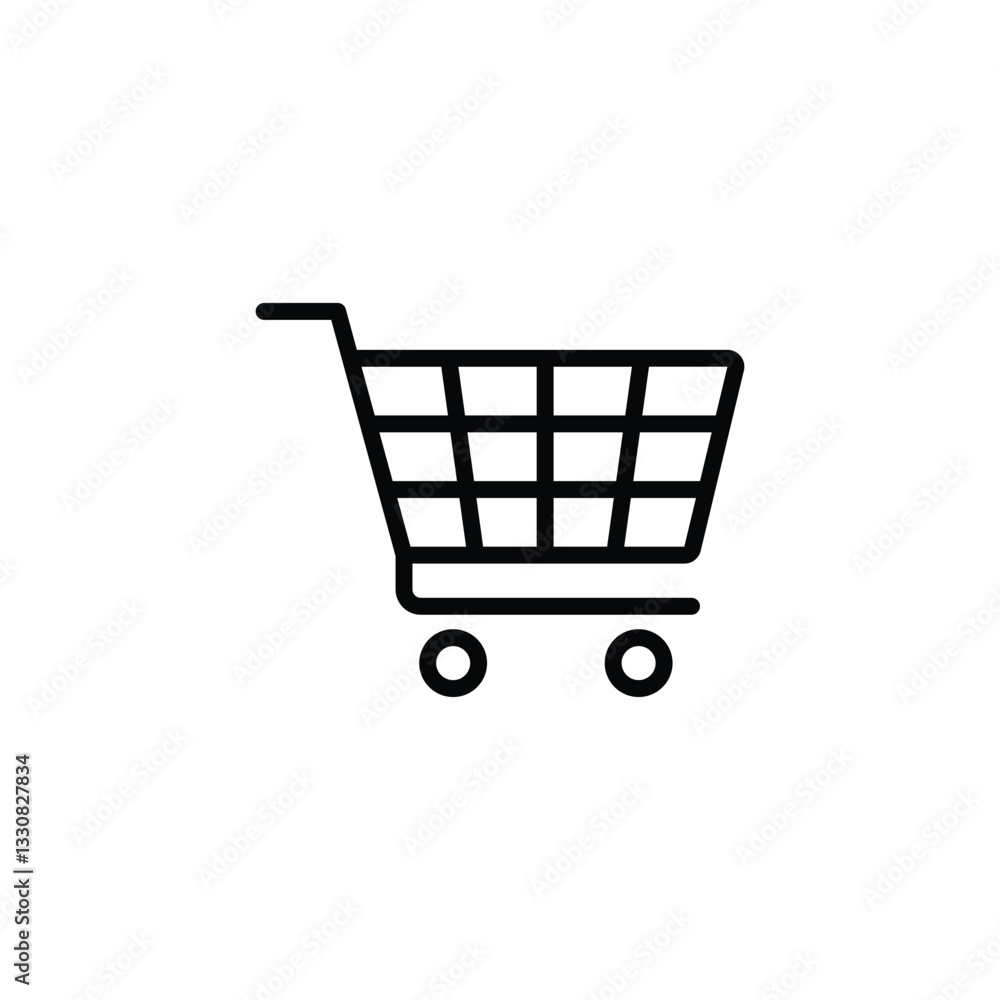 Shopping cart icon vector Shopping cart icon vector
